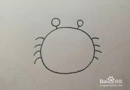 简笔画的小螃蟹怎么画