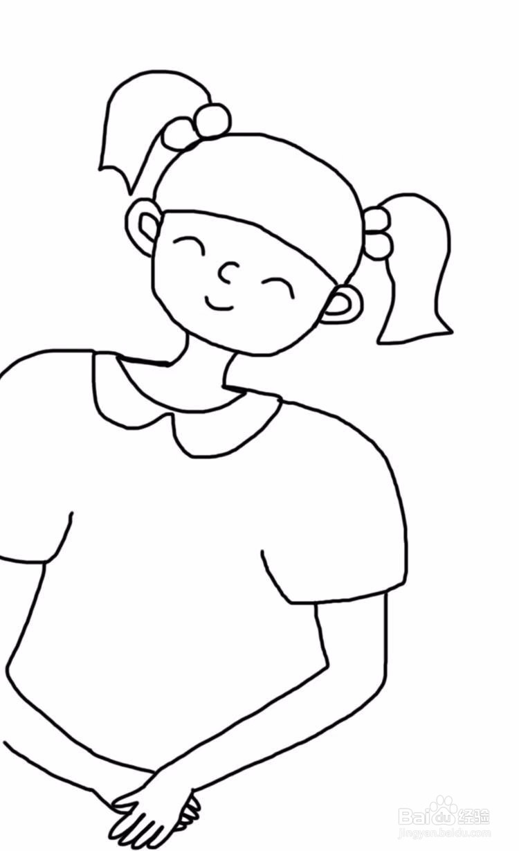 dxdll手绘之微笑的女孩