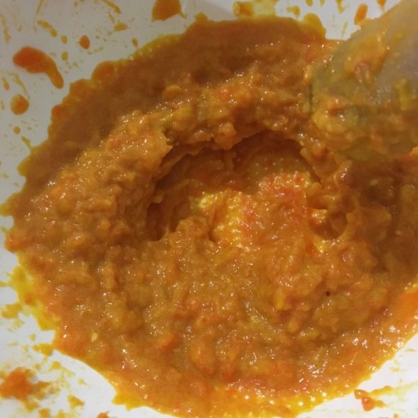 南瓜胡萝卜蛋黄米粉