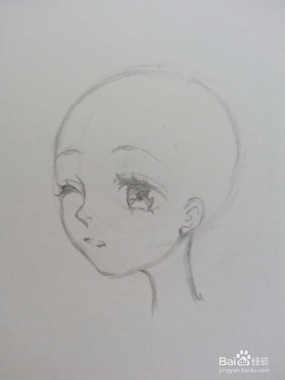 《风中少女》动漫人物线稿手绘教程