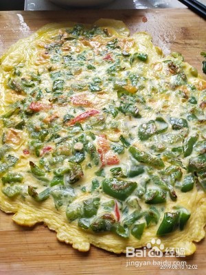 食补佳品炒青椒鸡蛋的做法