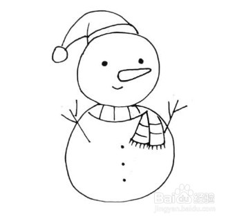 怎么画出漂亮的雪人