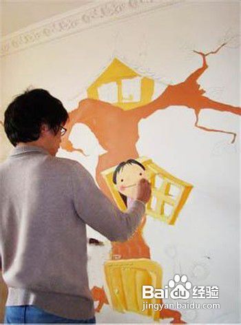 怎样亲手墙绘自己的爱心小窝