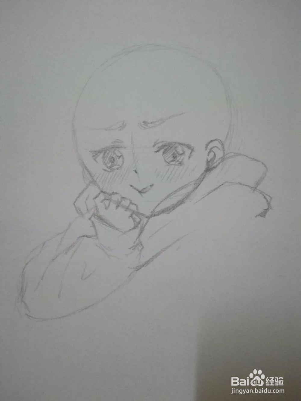 怎么起稿绘制一个蹲坐着的动漫人物