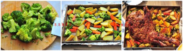 蒜香孜然烤羊腿