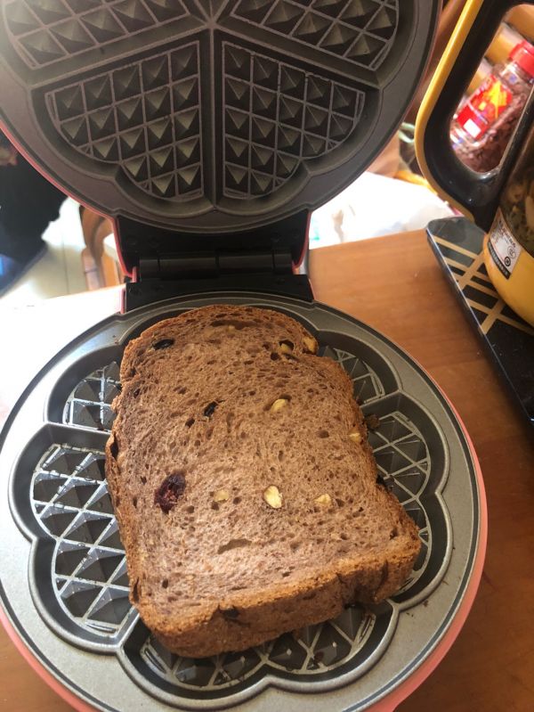 全麦吐司华夫饼