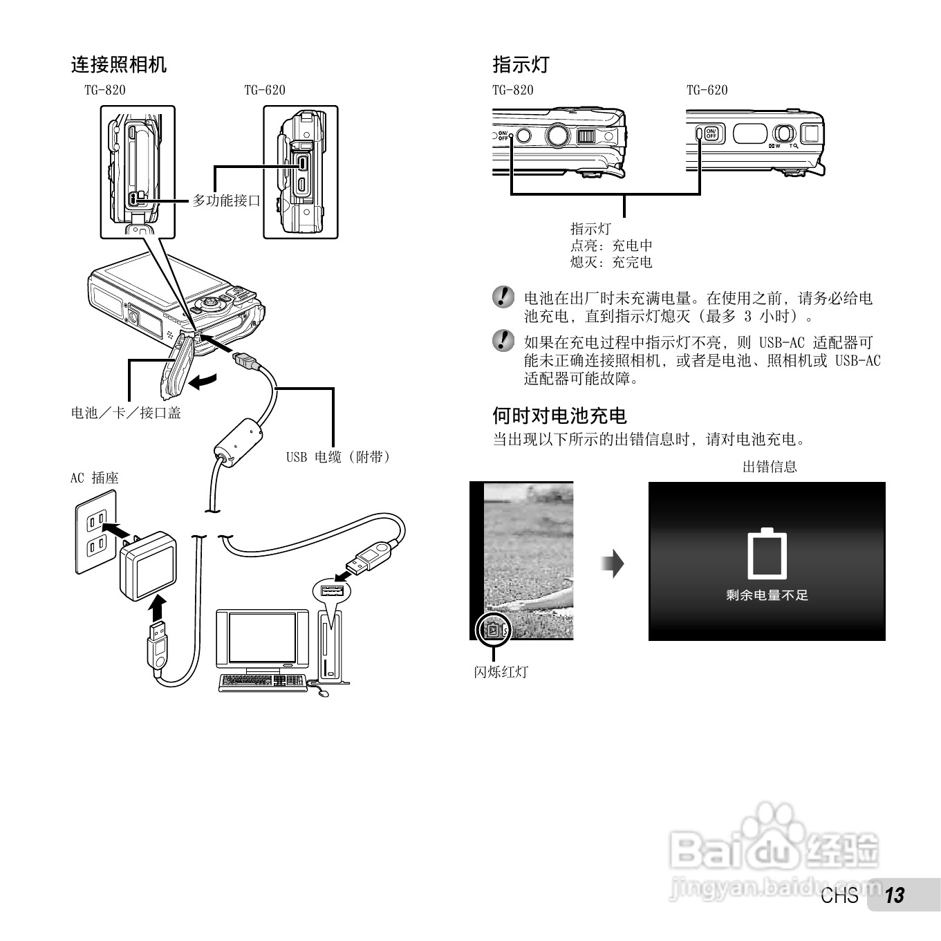 奥林巴斯TG-620数码相机使用说明书:[2]