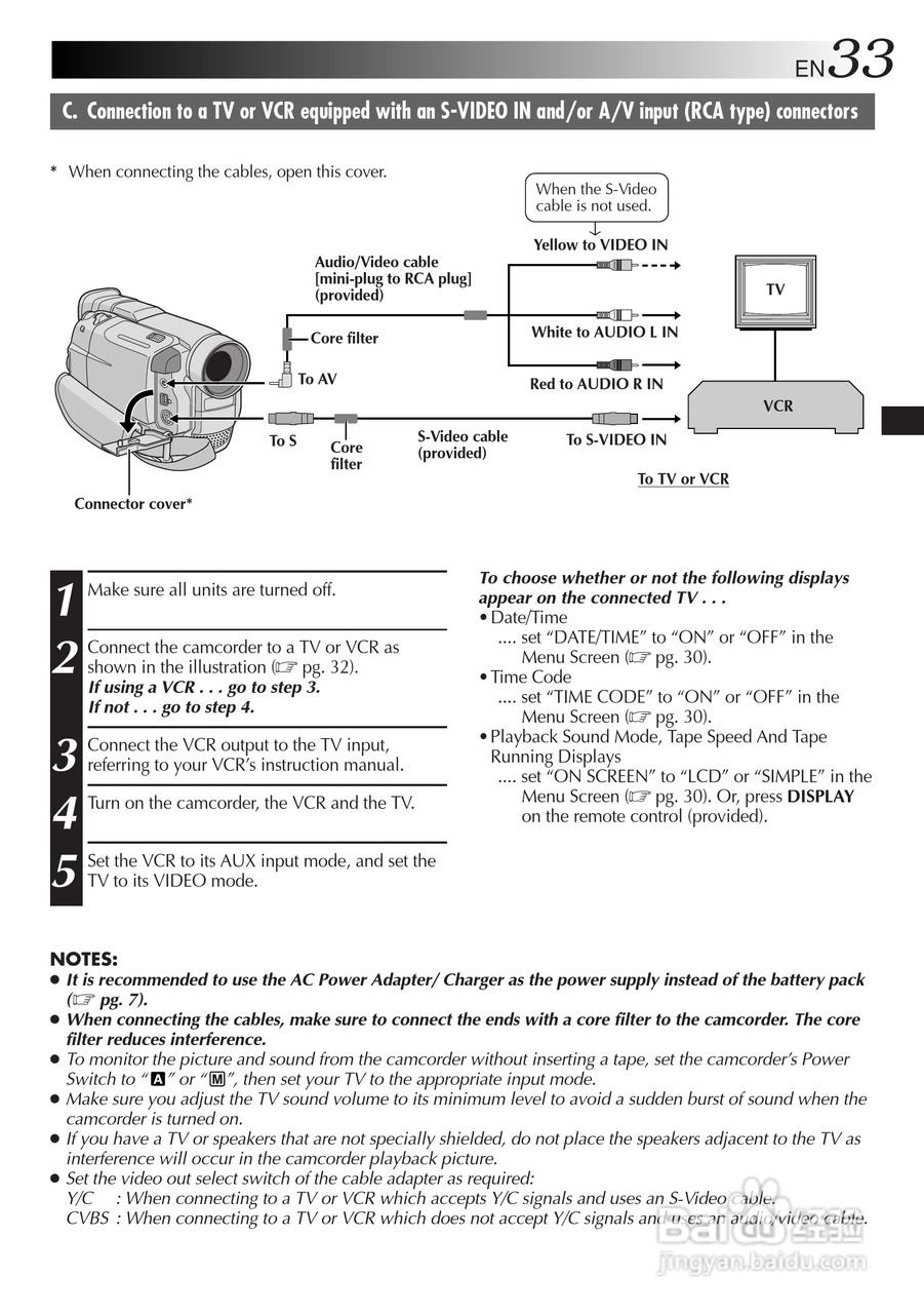 JVC GR-DVL300/107/100摄像机说明书:[4]