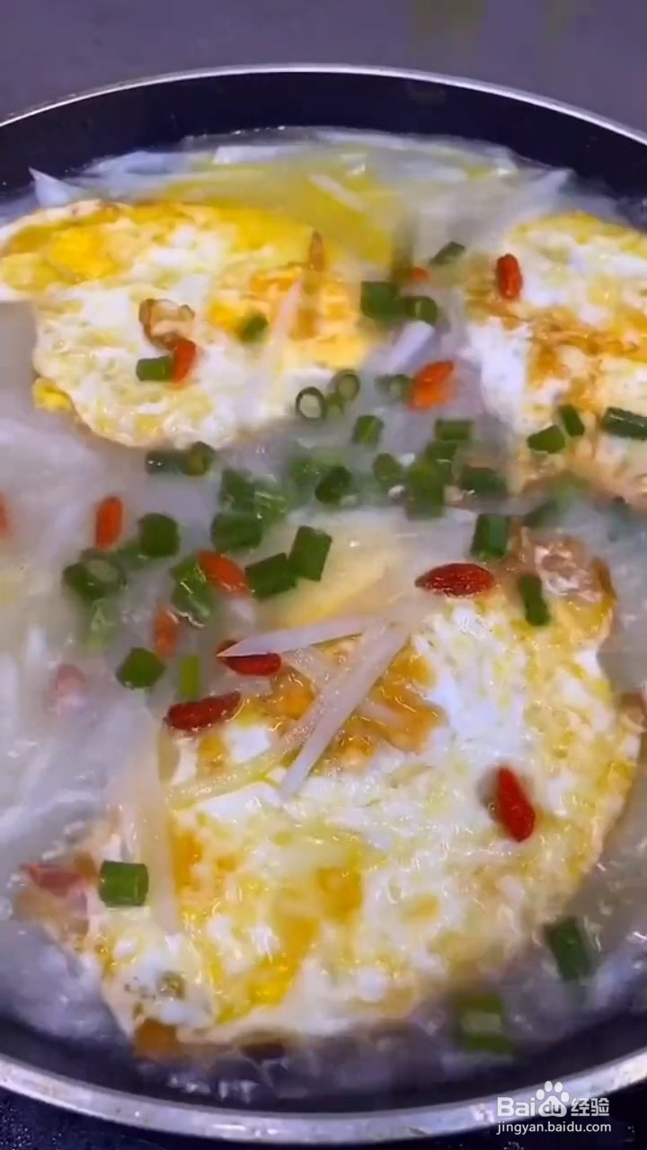 怎样在家正确自制味美的萝卜荷包蛋汤
