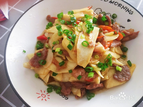 教你做茭白炒肉,肉超嫩,超好吃.