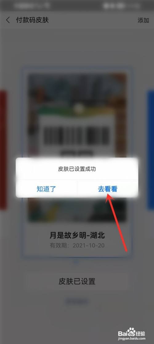 支付宝付款码怎么换皮肤?