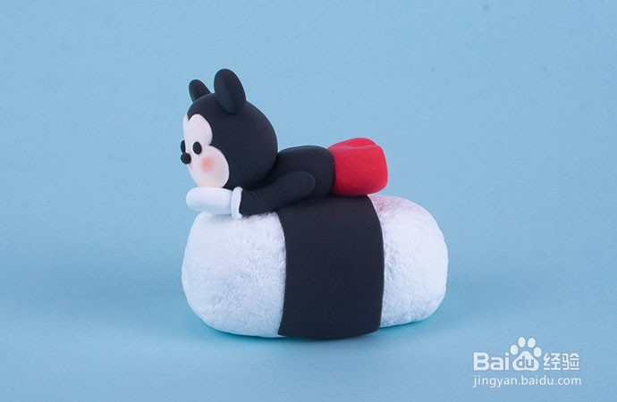 米老鼠饭团粘土制作教程