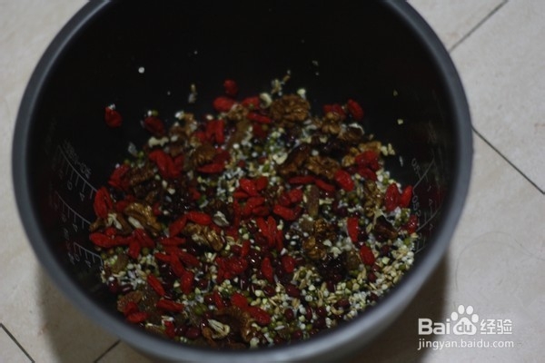 核桃五谷杂粮粥怎么做