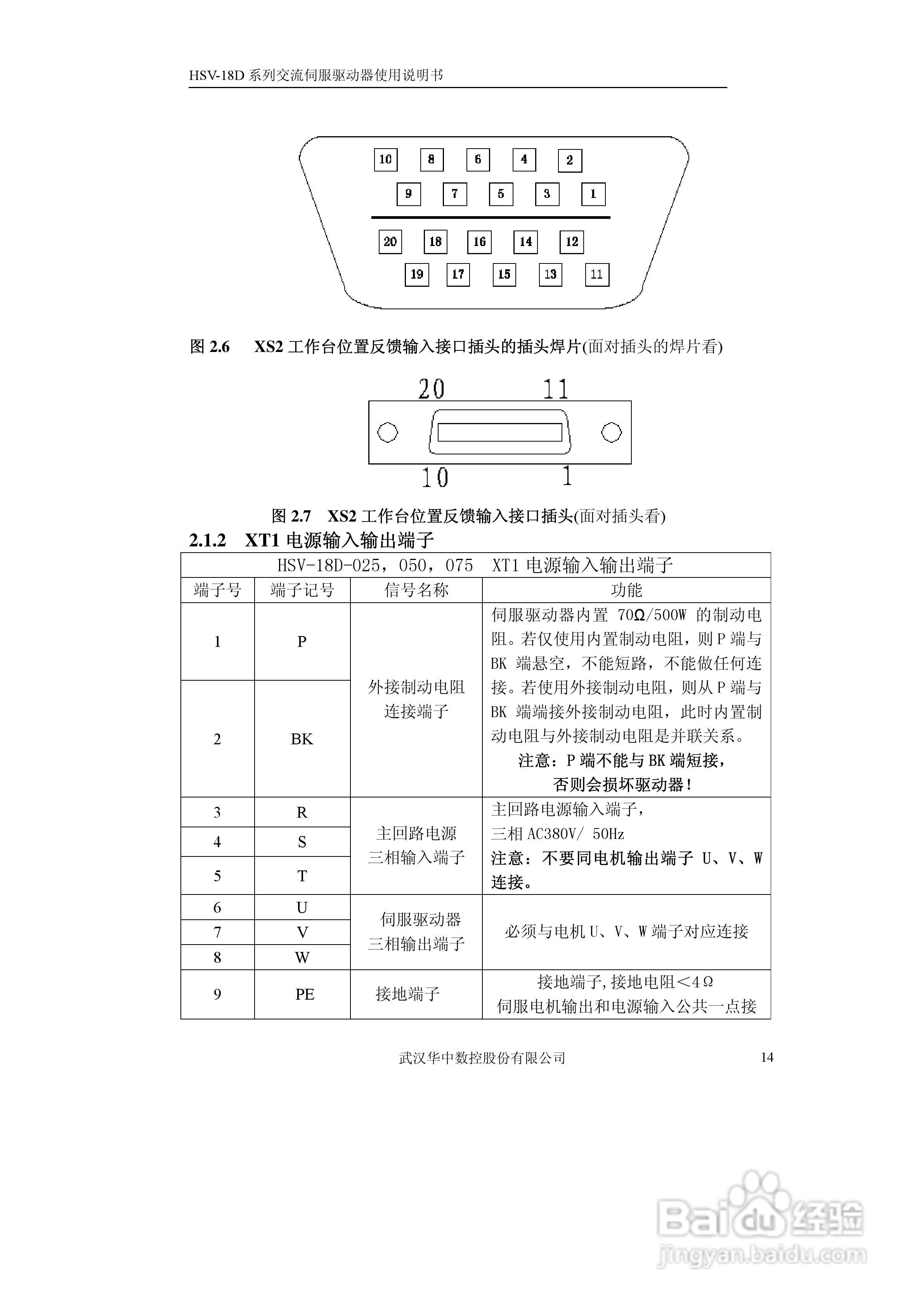 华中数控HVS-18D系列交流伺服驱动器使用说明书:[2]