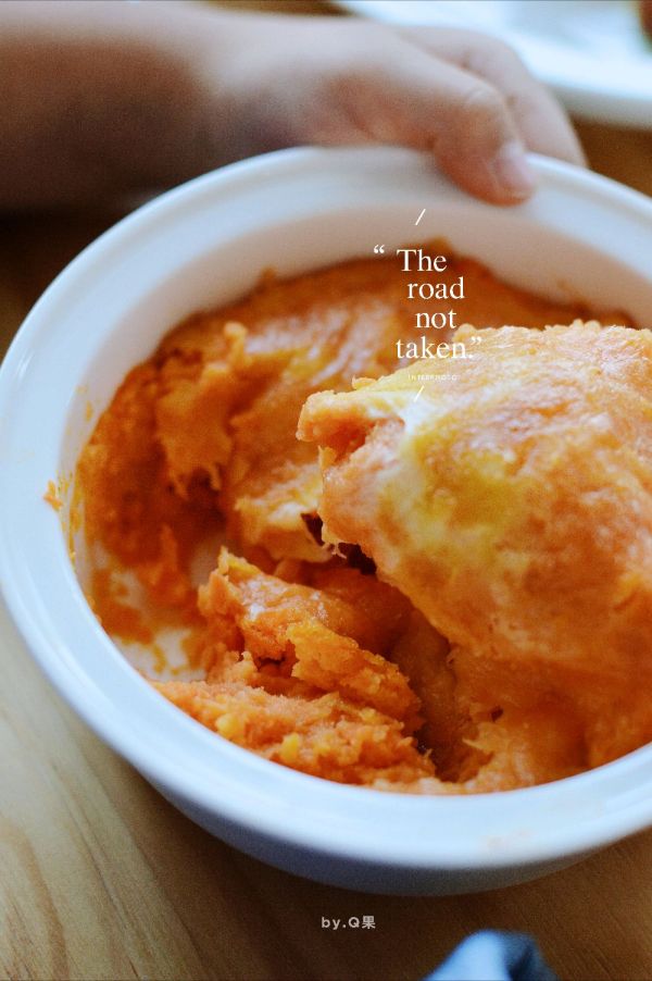 软糯香甜超拉丝的芝士焗红薯