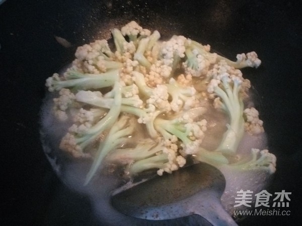 小炒花菜的做法