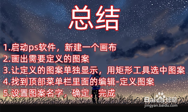 ps如何自定义图案