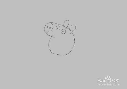 简笔画小猪佩奇是怎么画的