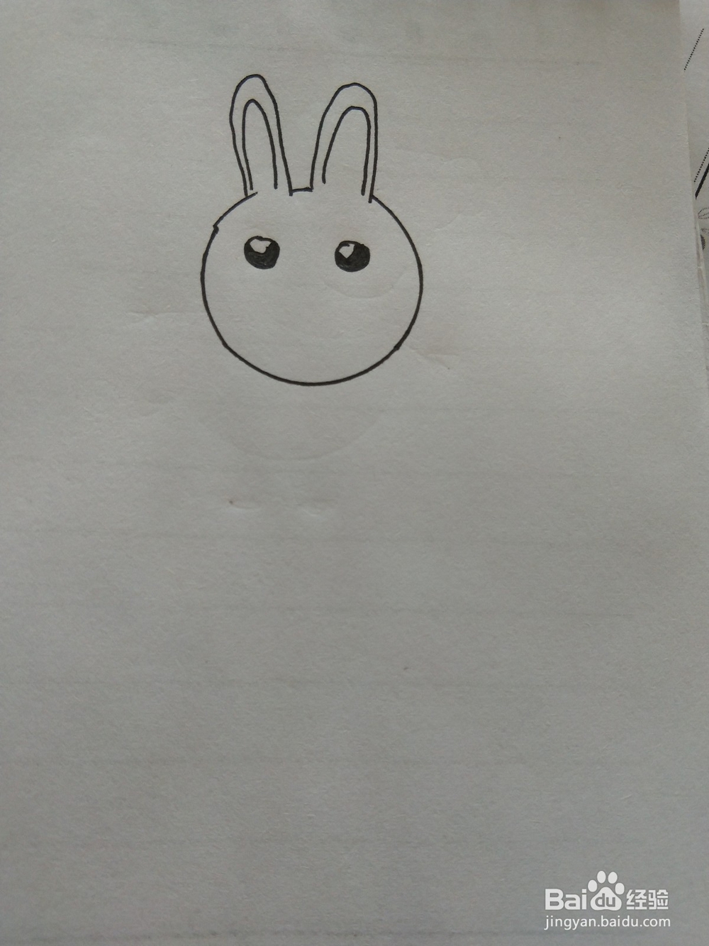 小兔子的简笔画这样画