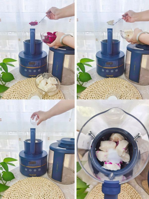 火龙果芒果酸奶奶昔