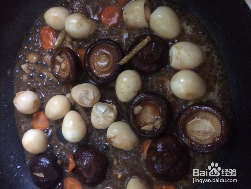 蘑菇鹌鹑蛋的做法