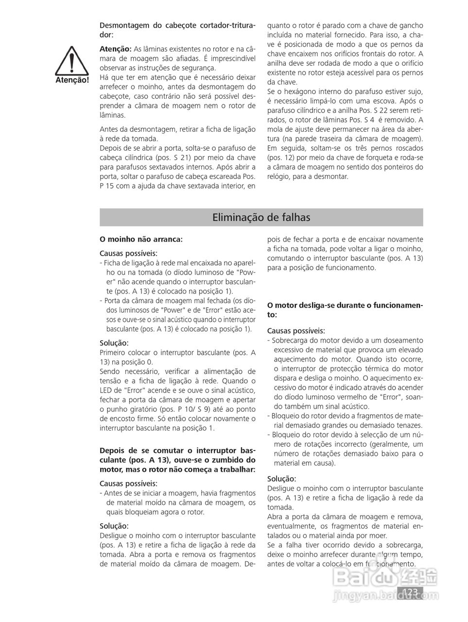 IKA MF10精细研磨机使用说明书:[13]