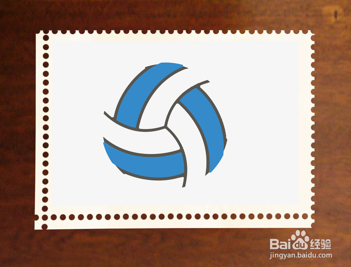 如何画排球简笔画