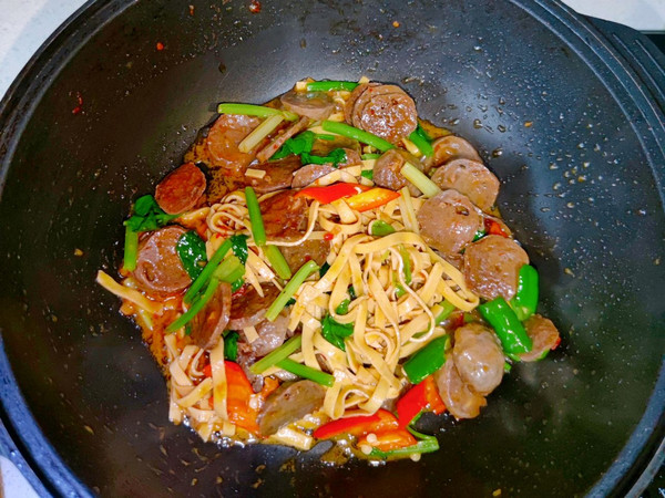 芹菜豆皮牛肉丸