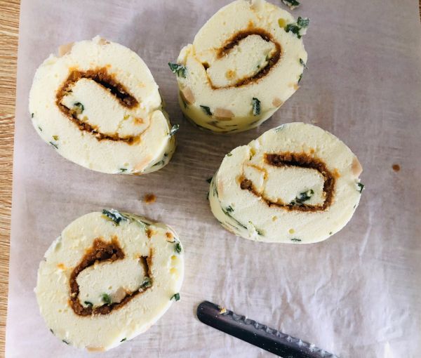 香葱火腿肉松卷