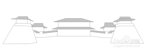 洛阳应天门的简笔画