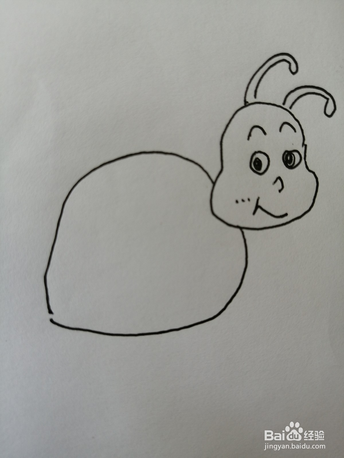 可爱的小蜗牛怎么画