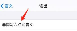 iPhone旁白盲文输出怎么设为非简写六点式盲文
