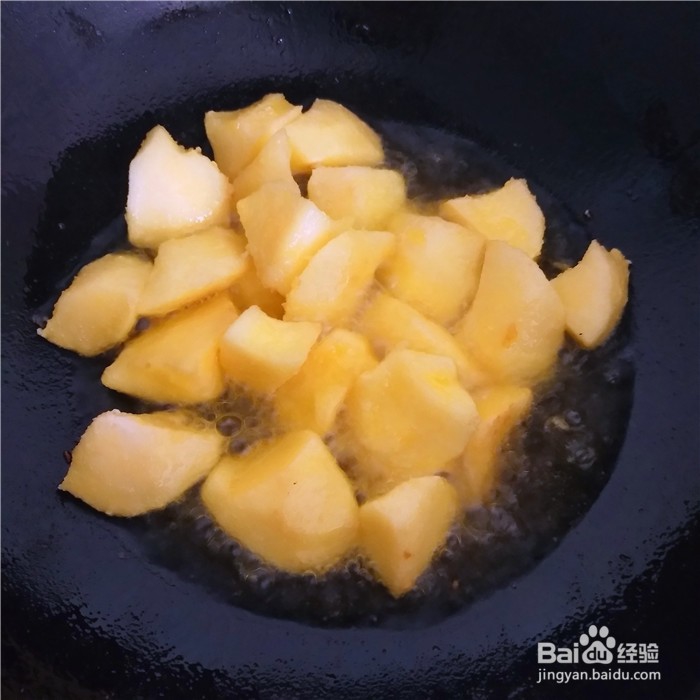 红糖拔丝苹果的做法