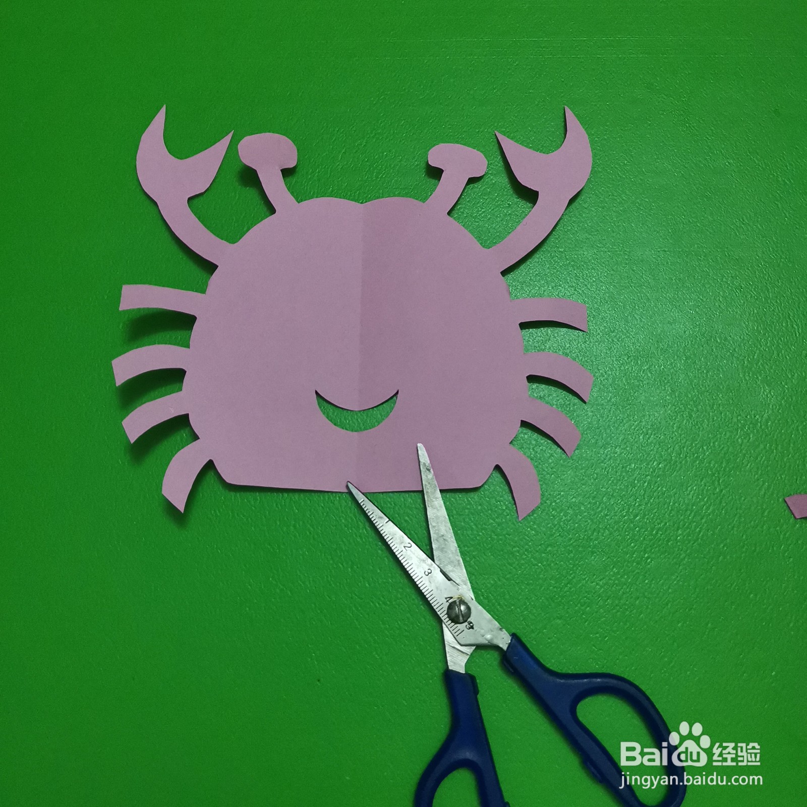 螃蟹的手工剪纸