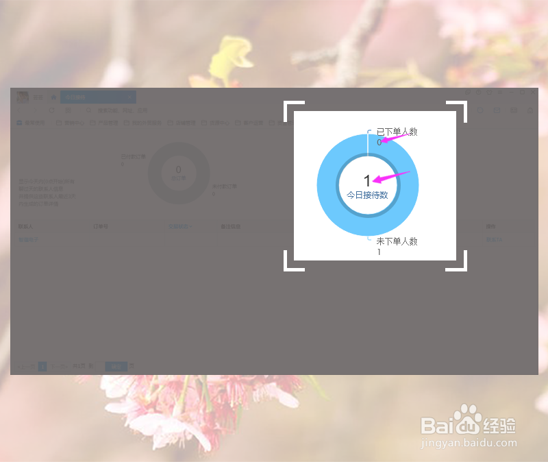 怎么看千牛自己接待的人数和下单人数