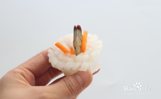 家庭自制萝卜酿虾