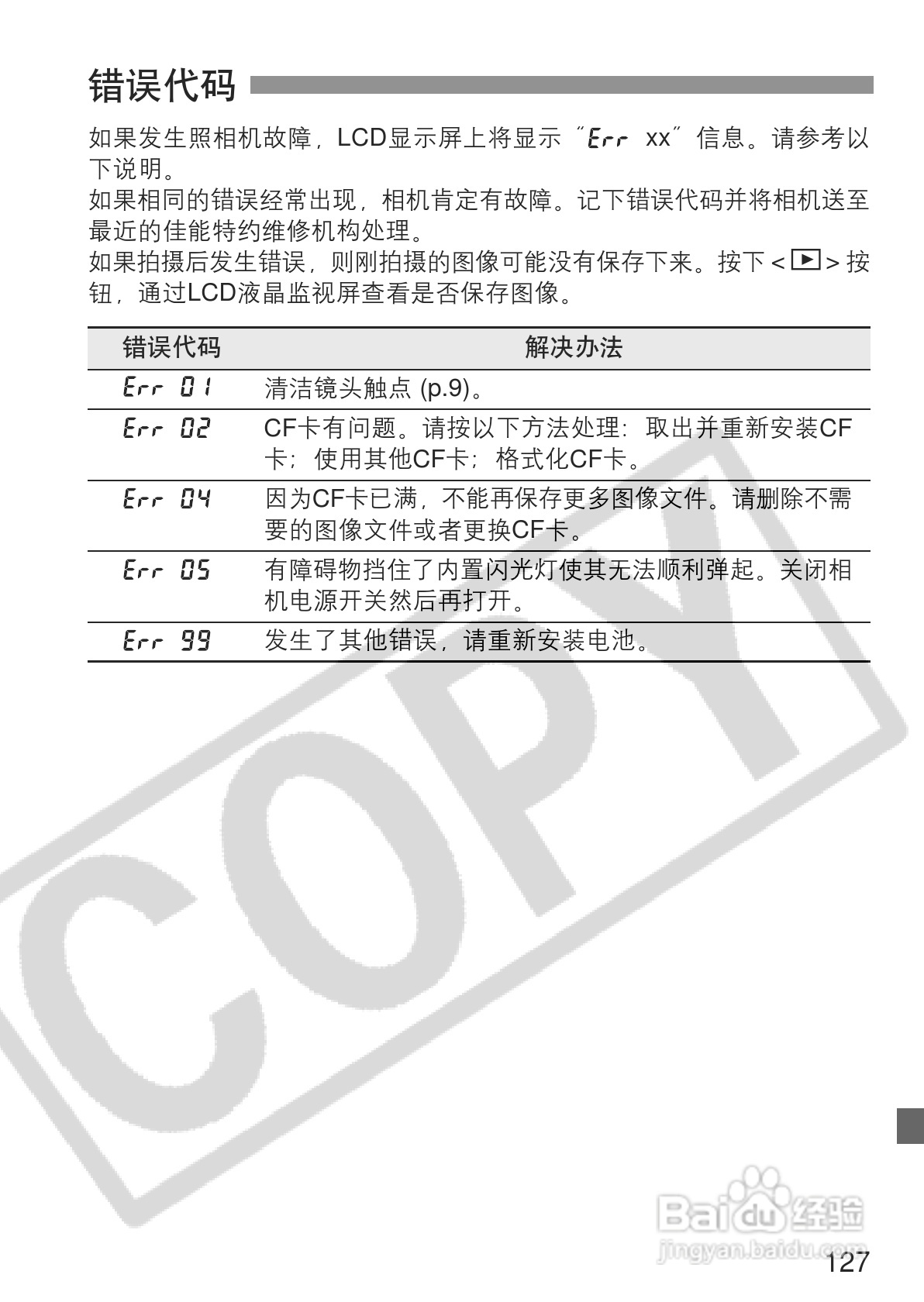 佳能EOS 300D数码相机使用说明书:[13]