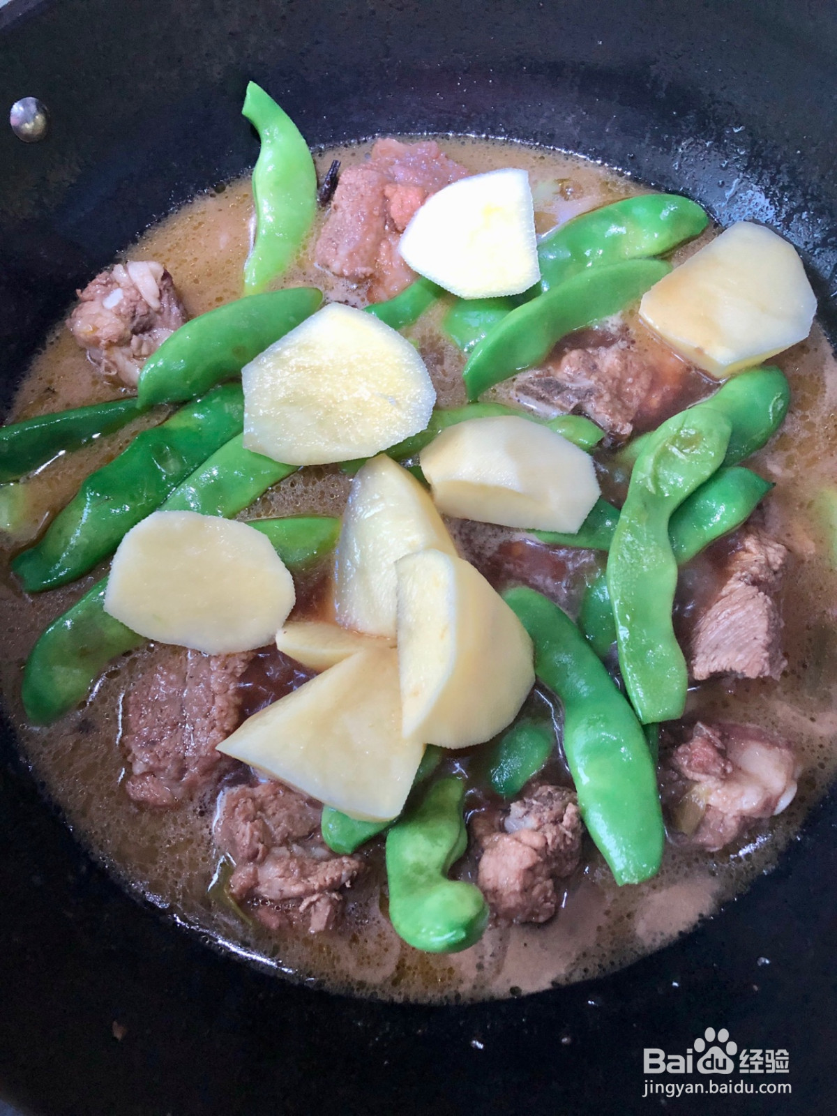 排骨炖豆角的做法