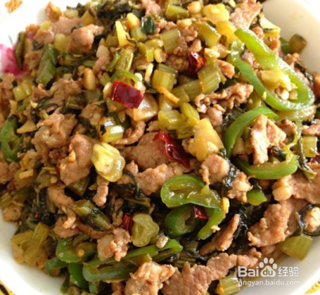 如何做酸菜炒肉丝