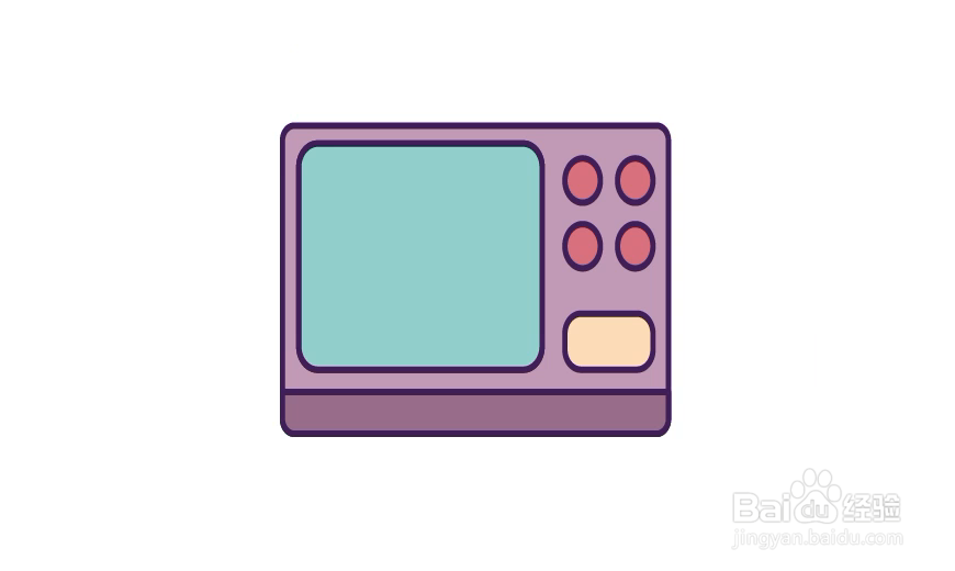 怎样在illustrator中绘制微波炉小图标