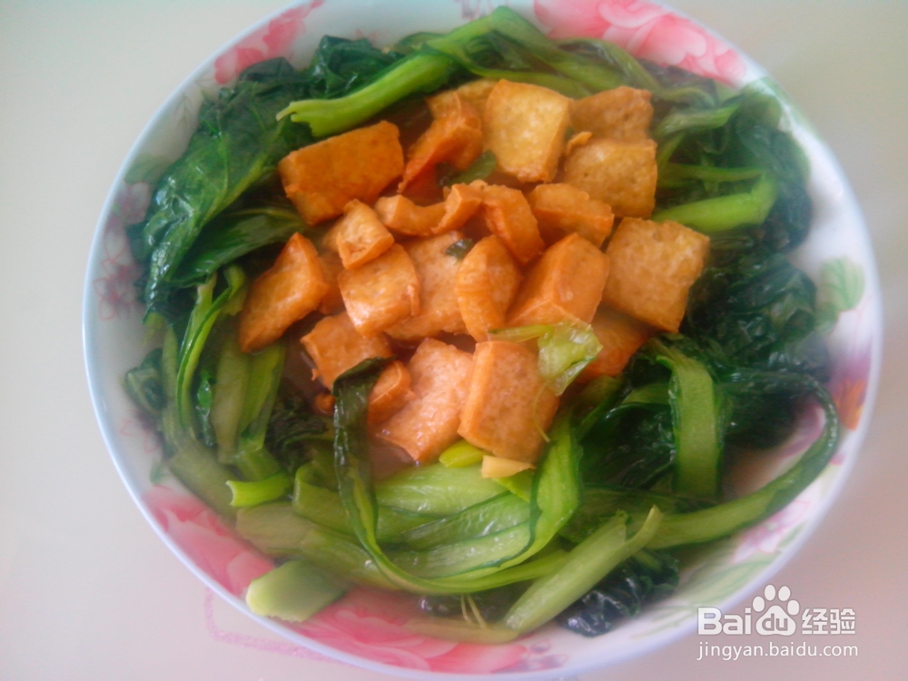 苔菜的营养价值——苔菜豆腐泡的做法