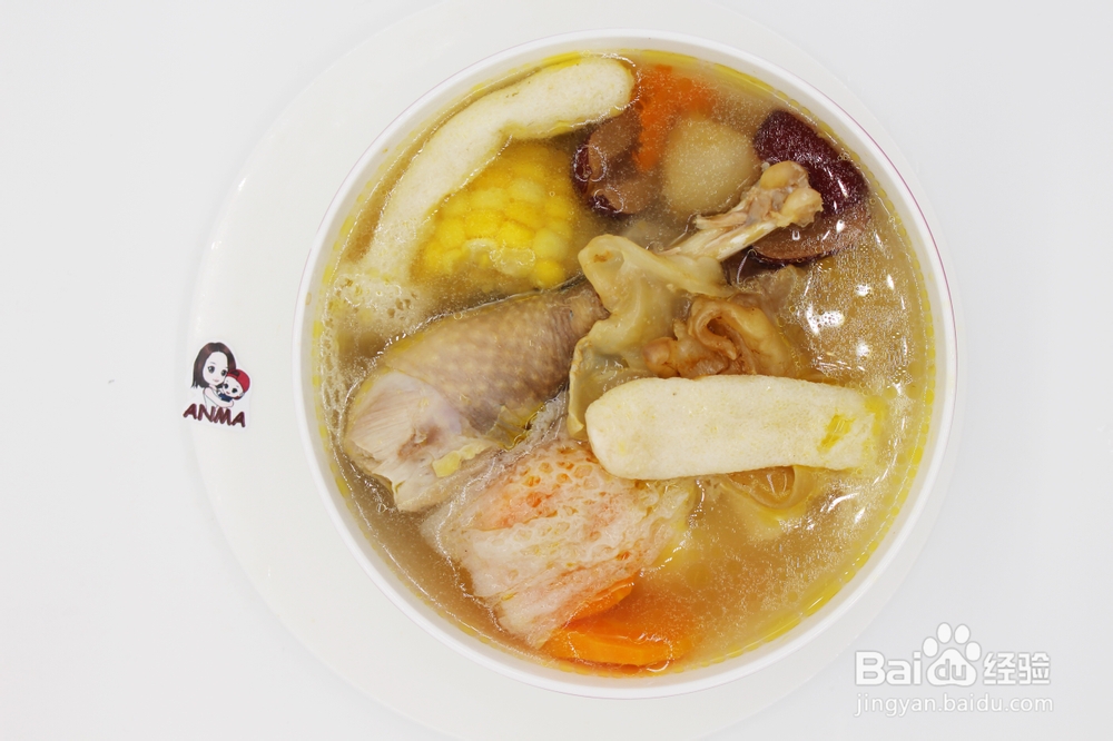 妈妈教我做的竹荪花胶珍珠鸡汤