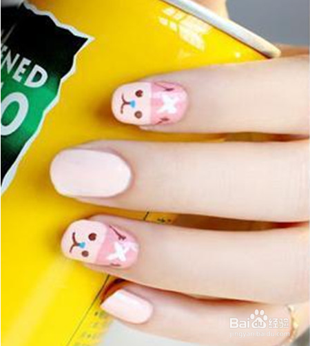 可爱乔巴美甲教程