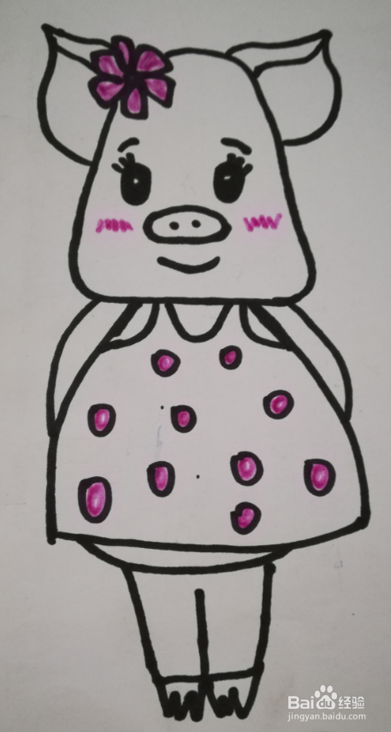 简笔画 小猪的画法