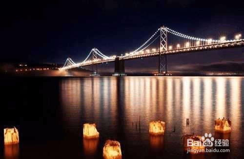 Photoshop给大桥夜空照片添加逼真的闪电效果