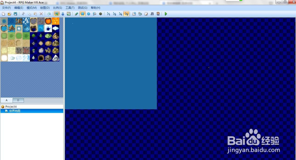 用rpg maker如何绘制初始游戏地图