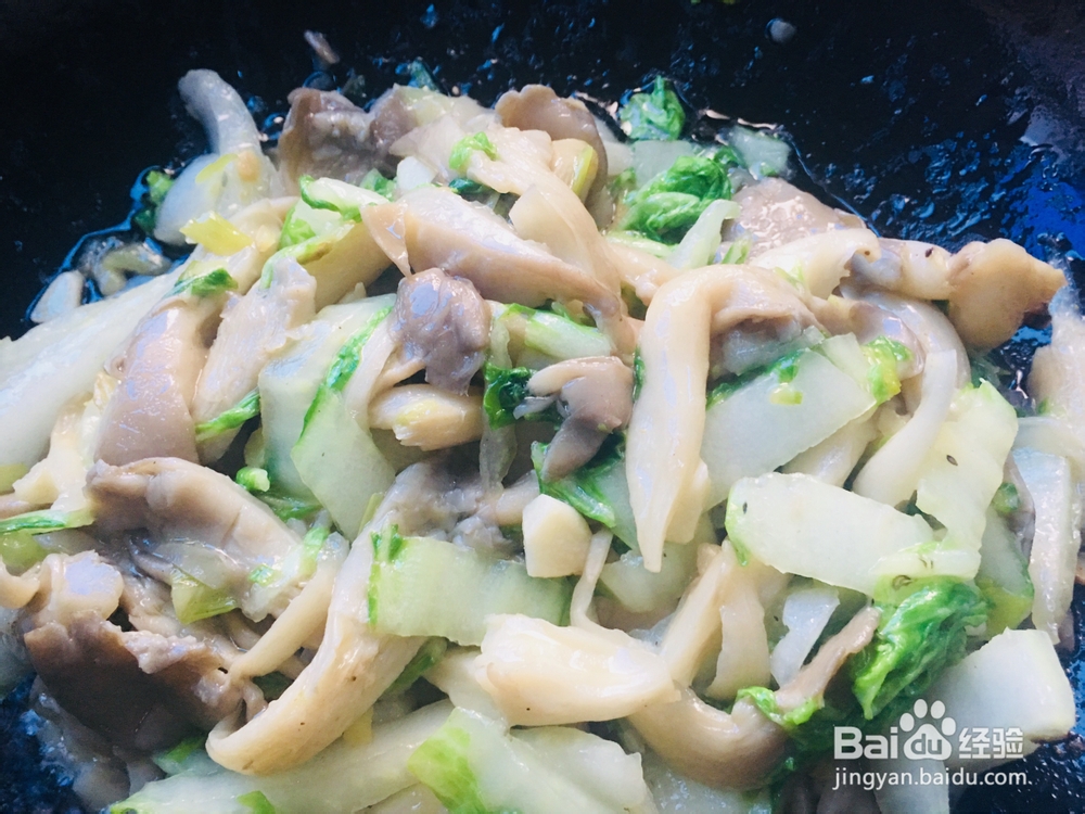 心心念念的蘑菇炒青菜