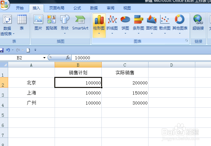 EXCEL如何创建图表