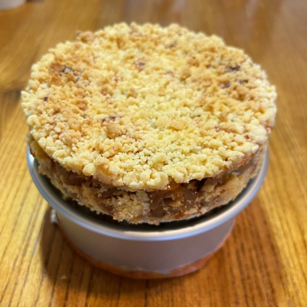 小酥粒奶油奶酪苹果蛋糕