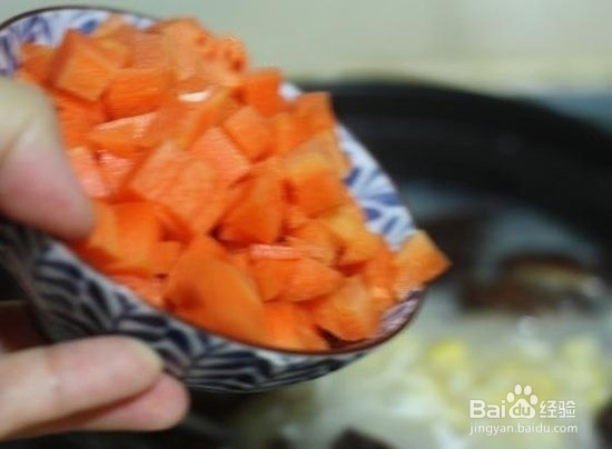 扇贝蔬菜粥的做法